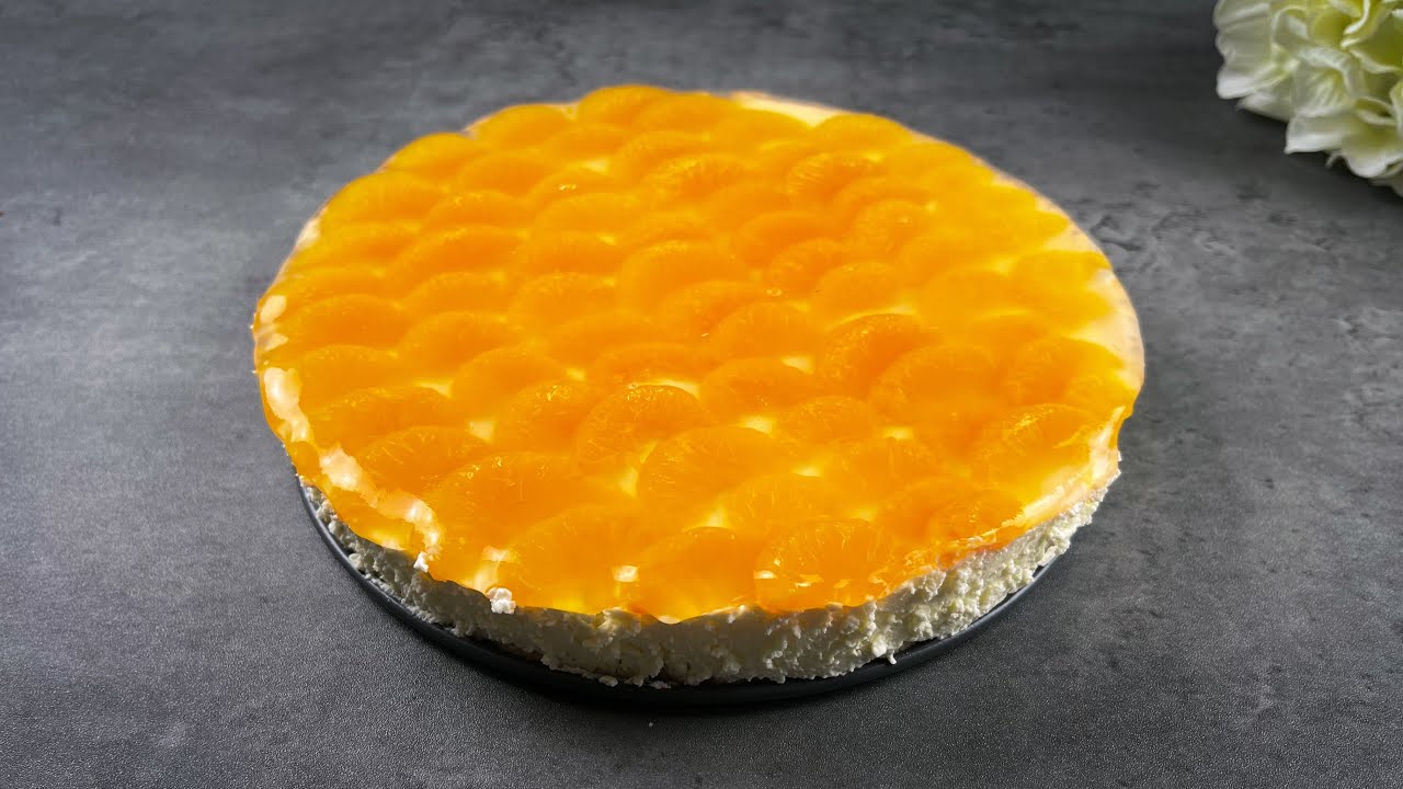 Frischer Mandarinenkuchen ohne Backen | einfach und schnell