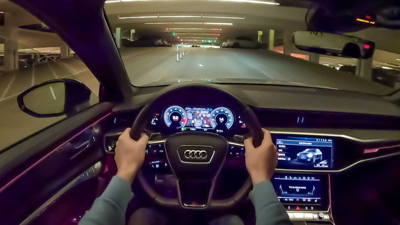 2023 Audi S6 - POV Night Drive (Binaural Audio)