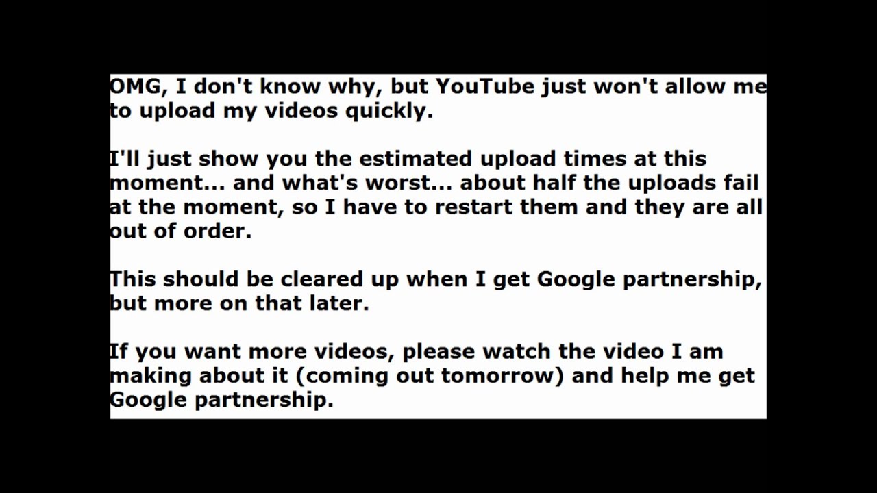 Random Material - Episode 12 - YouTube upload times are getting out of hand...