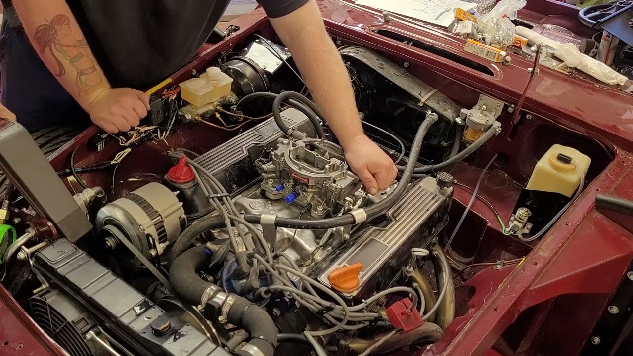 Third Run Warm Up And Tune Rover V8 Conversion In MGB