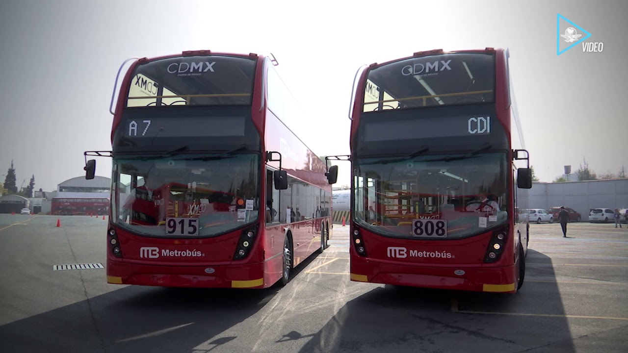 En prueba, camiones de doble piso del Metrobús Reforma