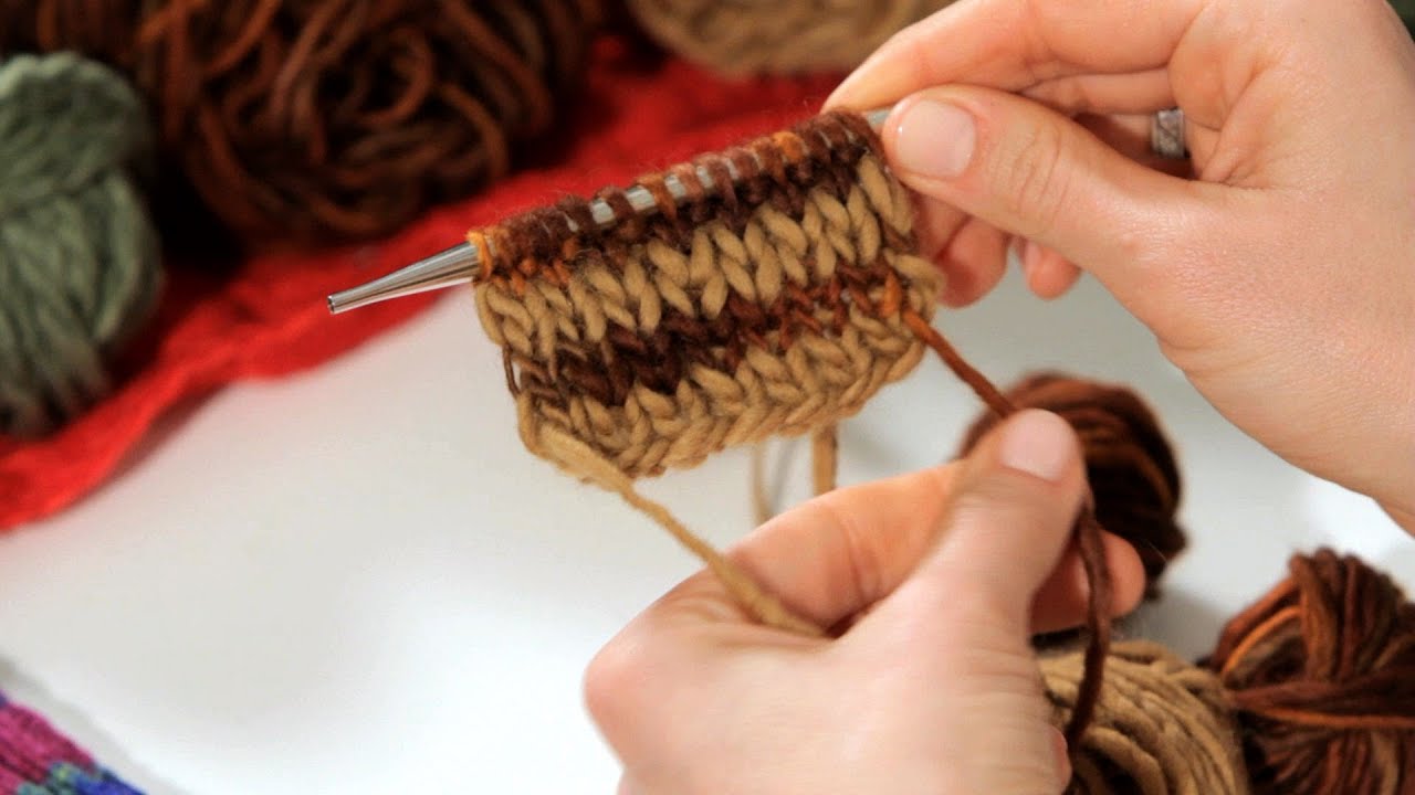 How to Knit a Striped Scarf | Knitting