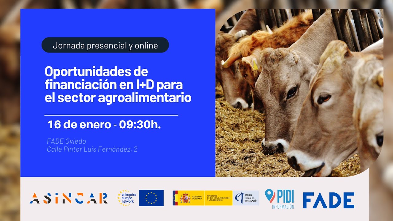 FADE | Oportunidades de financiación en I+D para el sector agroalimentario