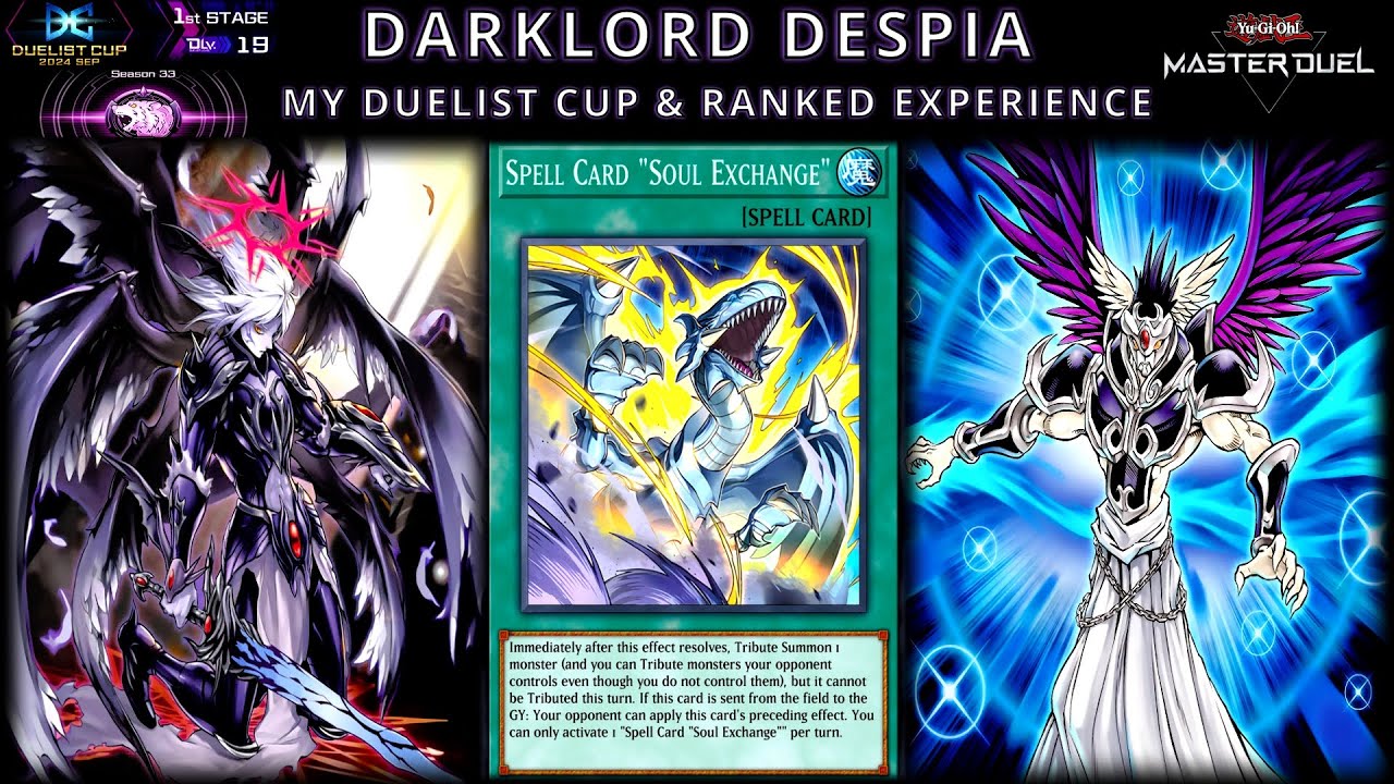 Darklord Despia - My Duelist Cup & Ranked Experience | Soul Exchange Tech | Yu-Gi-Oh! Master Duel