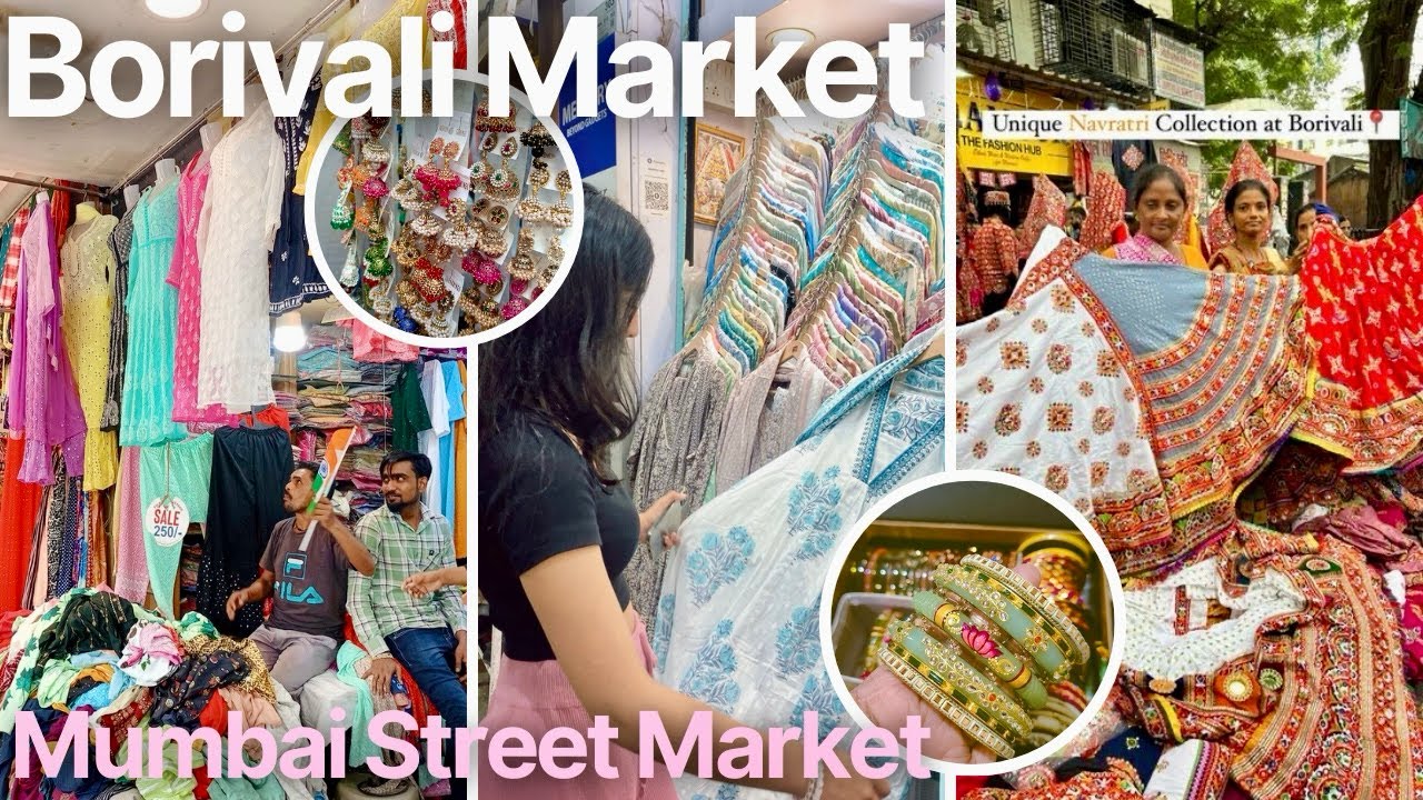 Borivali Street Shopping Market🌷Borivali Navratri Market 2025🛍️Mumbai Street Shopping   🌸
