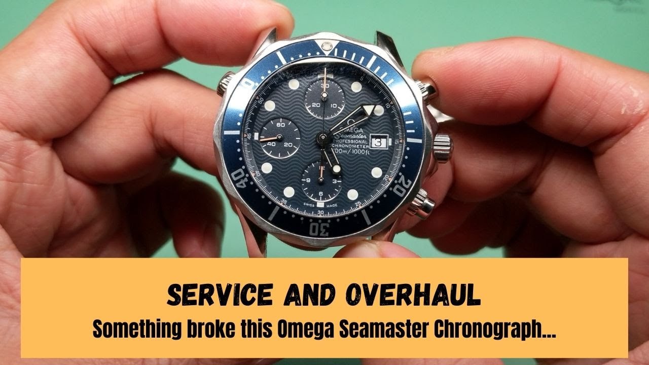 Omega Diver 300M Seamaster Chronograph overhaul and restoration