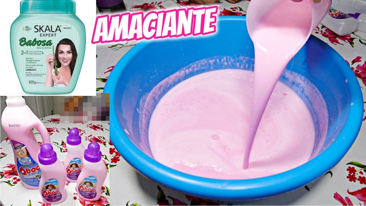 COMO FAZER AMACIANTE CASEIRO SUPER PERFUMADO E ECONOMICO COM 3 INGREDIENTES