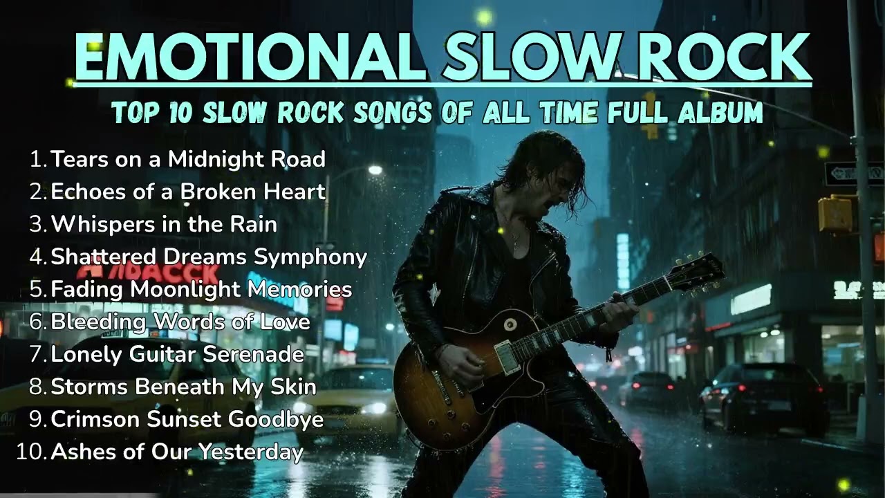 Slow Rock Vibes for Long Drives & Deep Feelings    Classic Rock That Touches the Heart