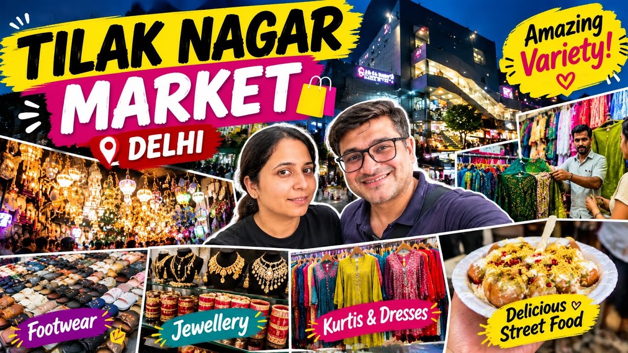 Tilak Nagar Market Delhi 🛍️ | Amazing Variety, Shopping, Delicious Street Food 😍 | Delhi Market Vlog