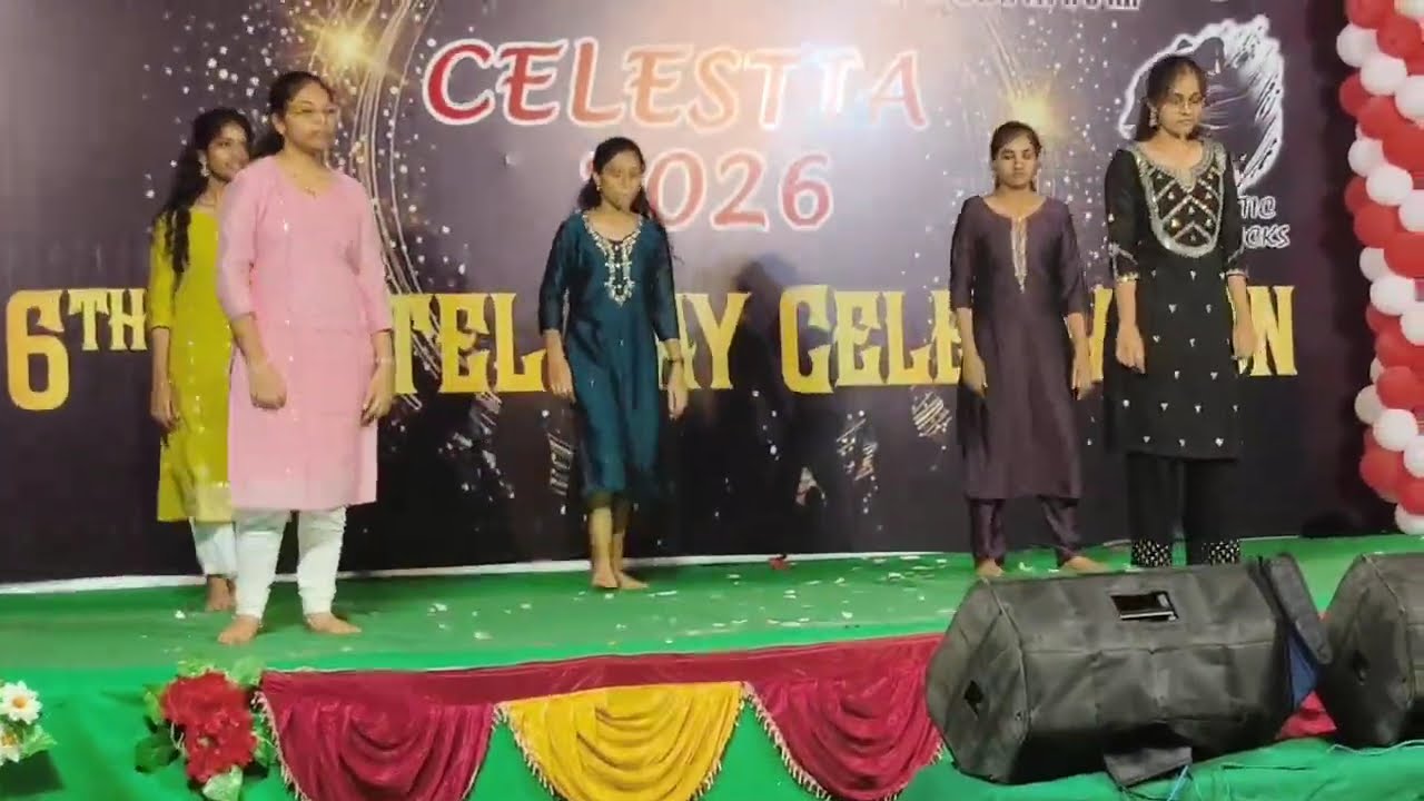Divyashree and Group Dance Performance at 6th Hostel Day Celebration @NTRCVSc , Gannavaram 