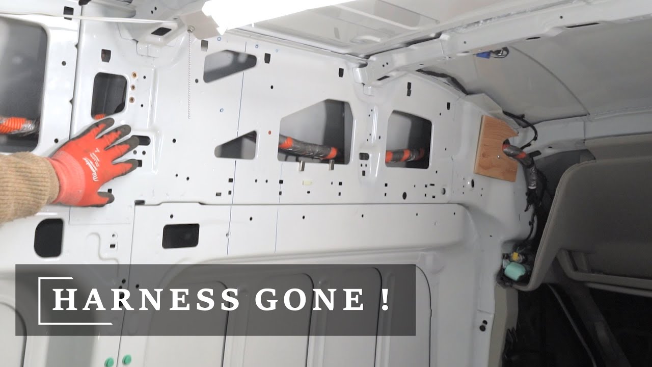 Rerouting the Wiring Harness - Ford Transit van conversion