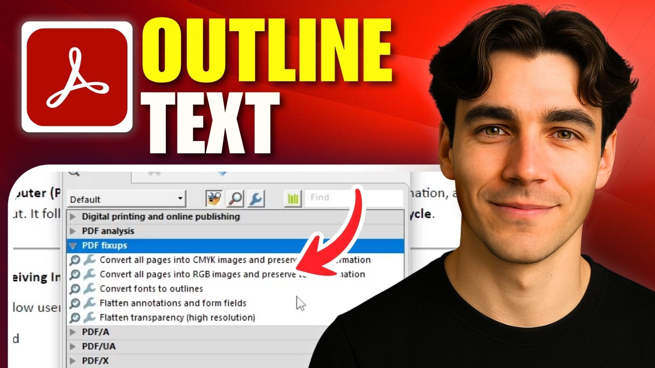 How To Outline Text In Adobe Acrobat Pro (Tutorial 2026)