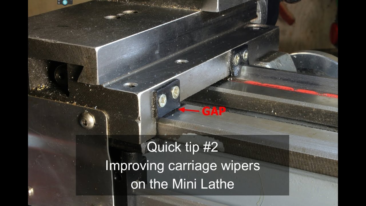 Quick Tip #2 - improving carriage wipers on the Mini Mill