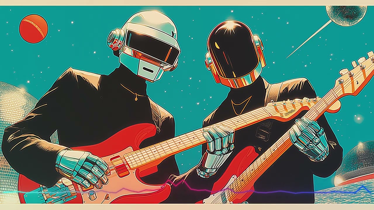 Daft Punk Galactic Overdrive🪩🤖 | Chill Disco, Synthwave, Electronic Funk, House Playlist