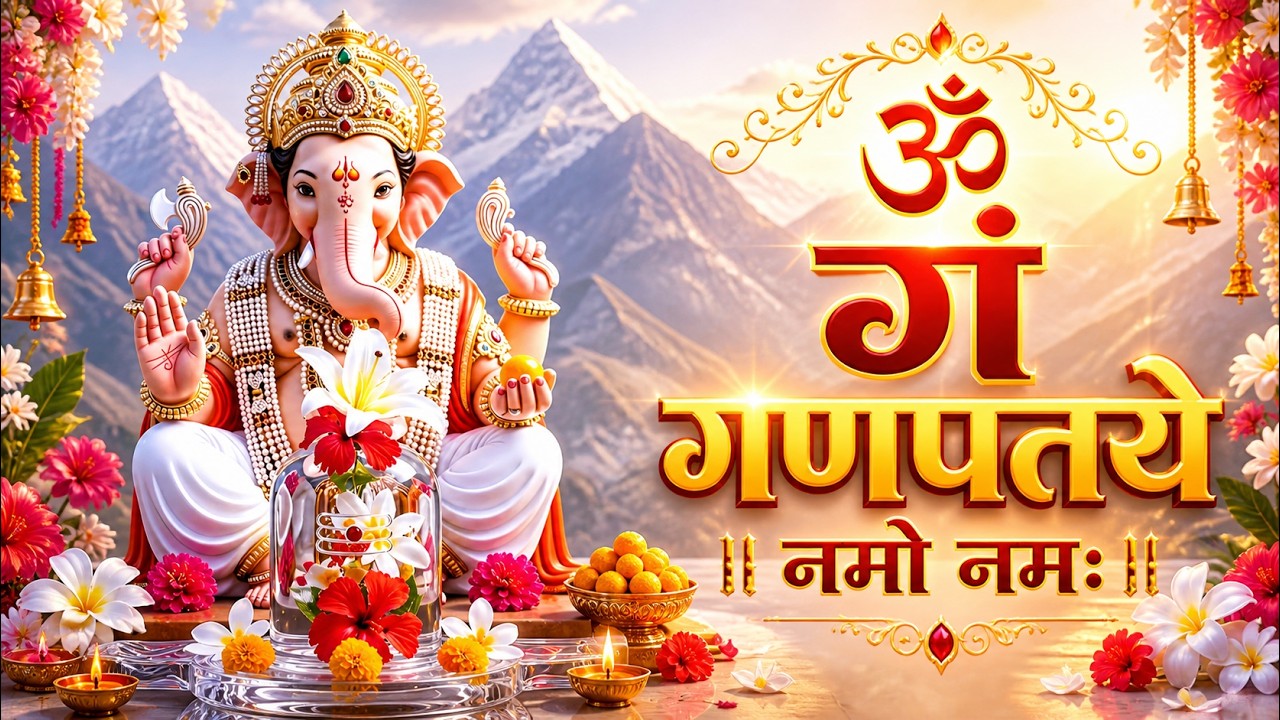 Om Gan Ganpataye Namo Namah गणेश मंत्र - Ganesh Mantra : ॐ गं गणपतये नमो नम :