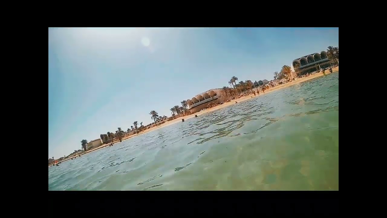 Plaża hotel Dar Jerba Narjess 08.2023