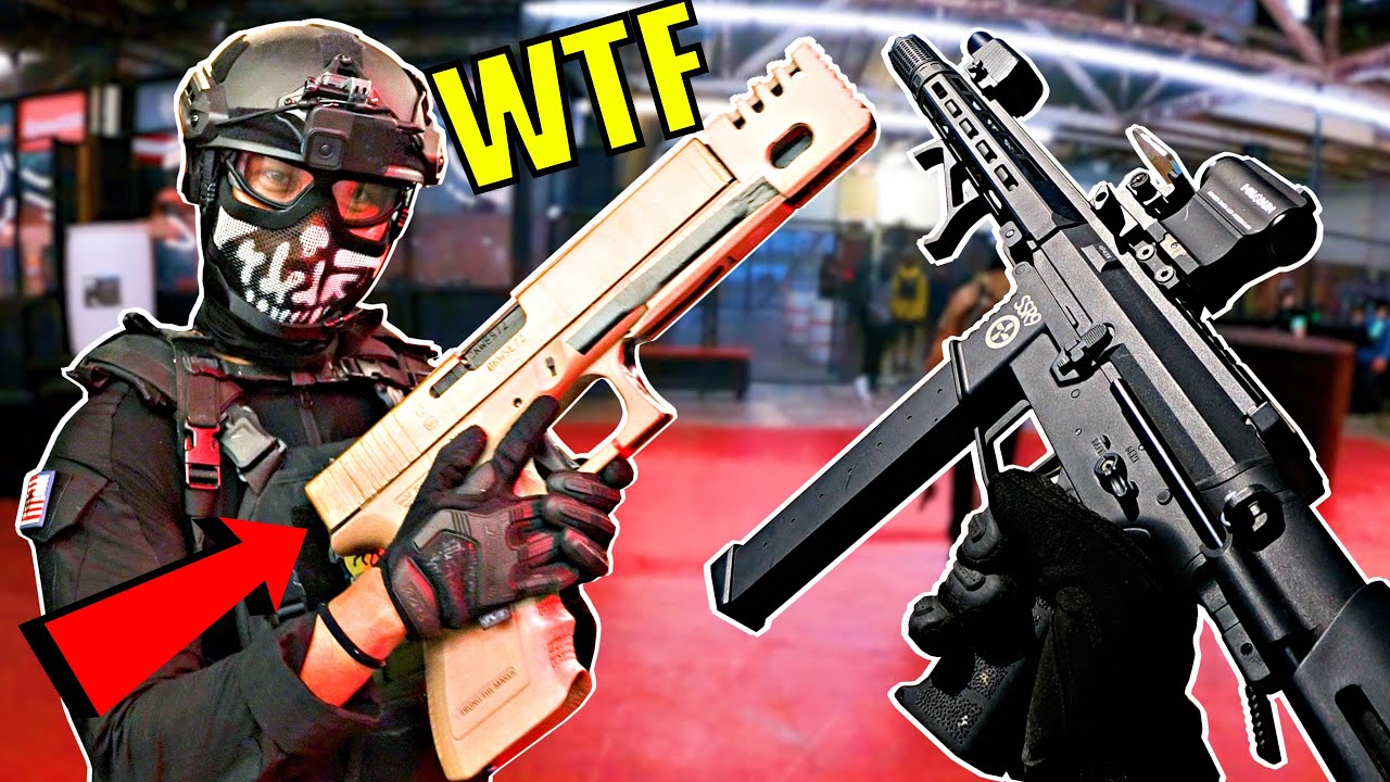 AIRSOFT - SSR9 RIPS in CQB ft. Jet Desert Fox & GIANT GLOCK