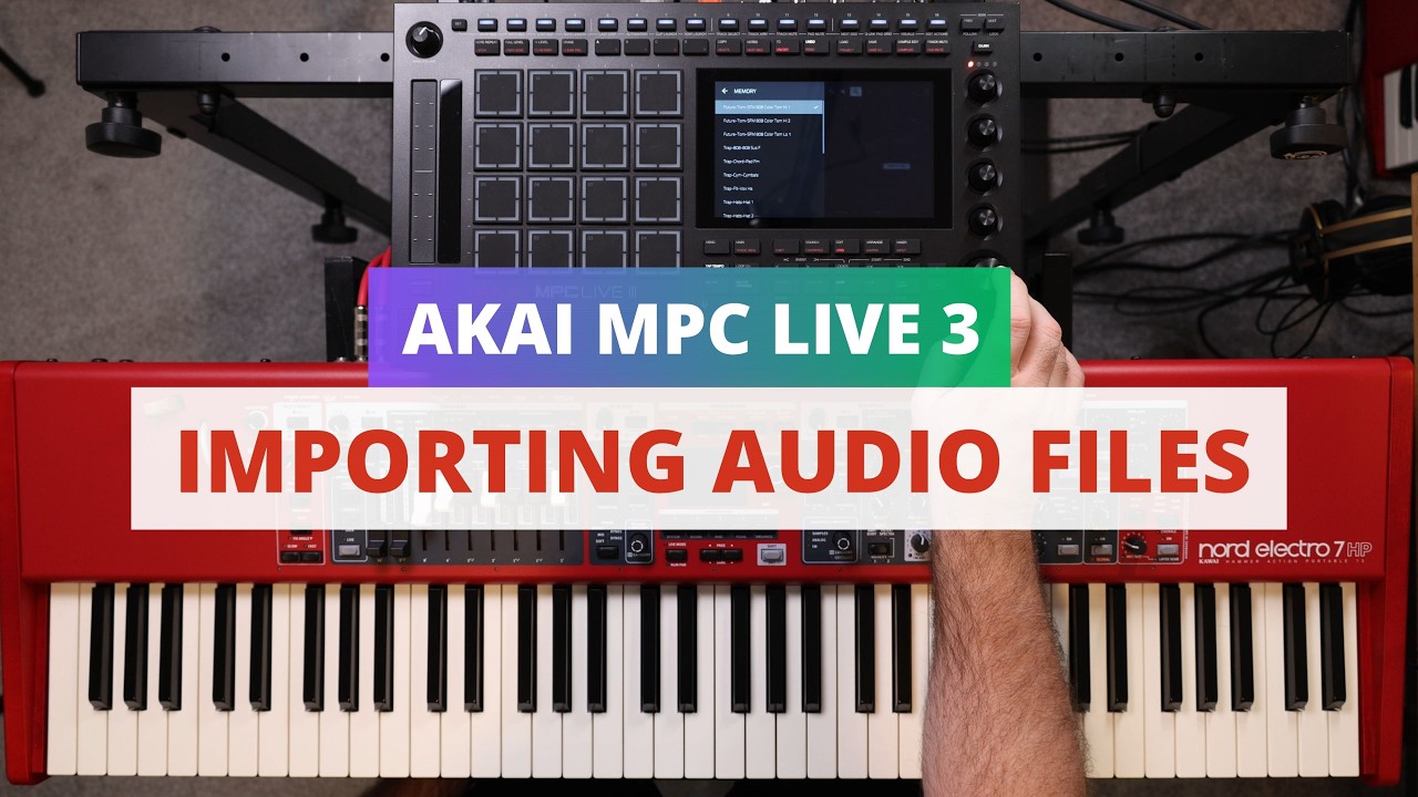 Akai MPC Live 3 &mdash; Импорт аудио с SD-карты на аудиодорожки