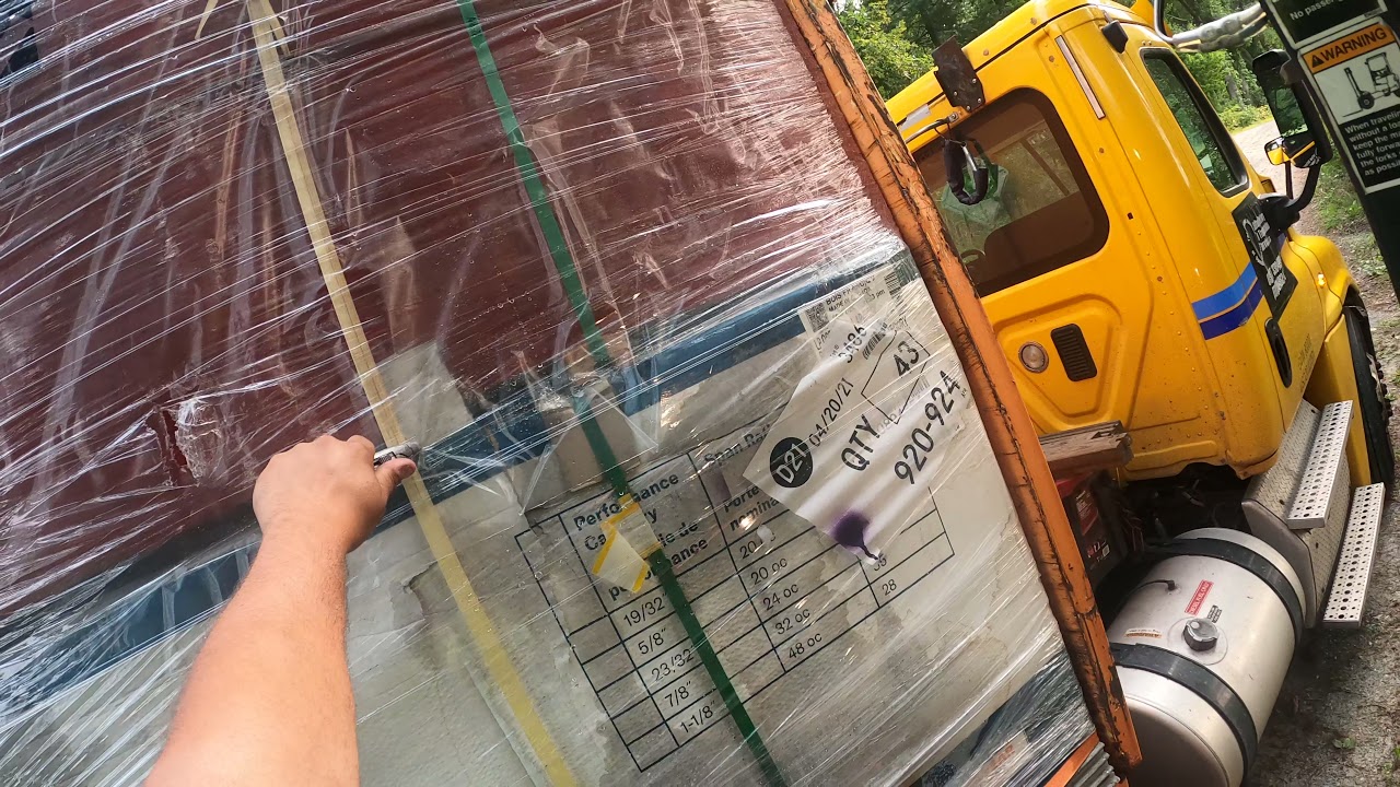 1/3 truck roofing order going down long dirt road for delivery! Pt2