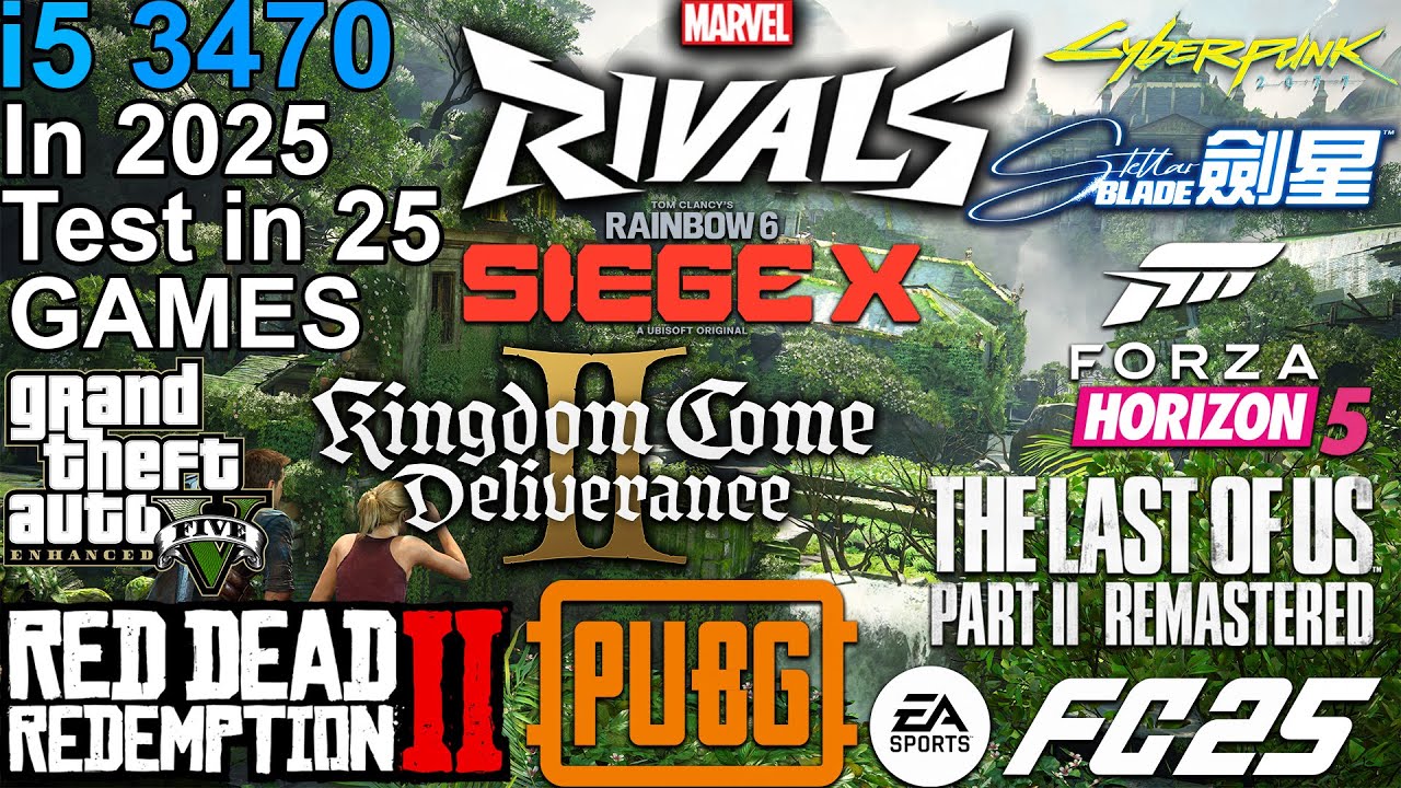 i5 3470 in 2025 - Test in 25 Games