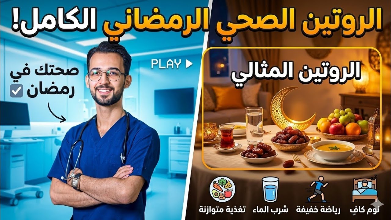 روتين صحي في رمضان من السحور إلى الإفطار