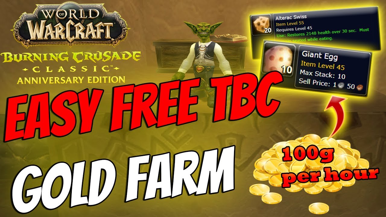 Easy Semi AFK Gold Farm in WoW TBC Anniversary (Pre Patch)