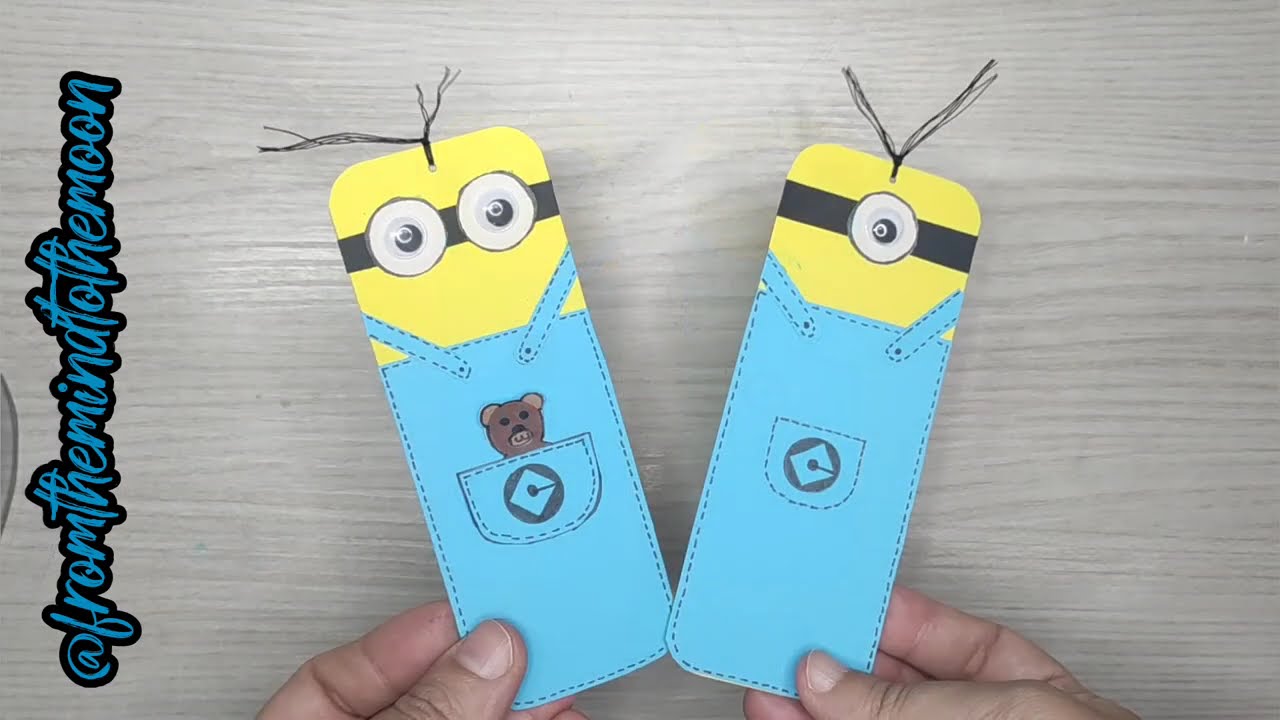 Come creare un segnalibro in modo facile e veloce: Minions! #creative #bookmark