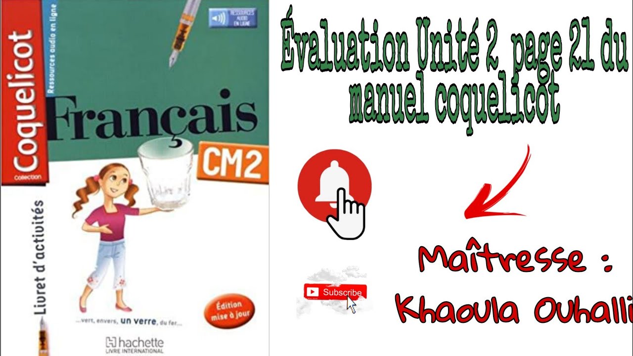 Évaluation unité 2 Coquelicot page 21 #coqueliquot #CM2