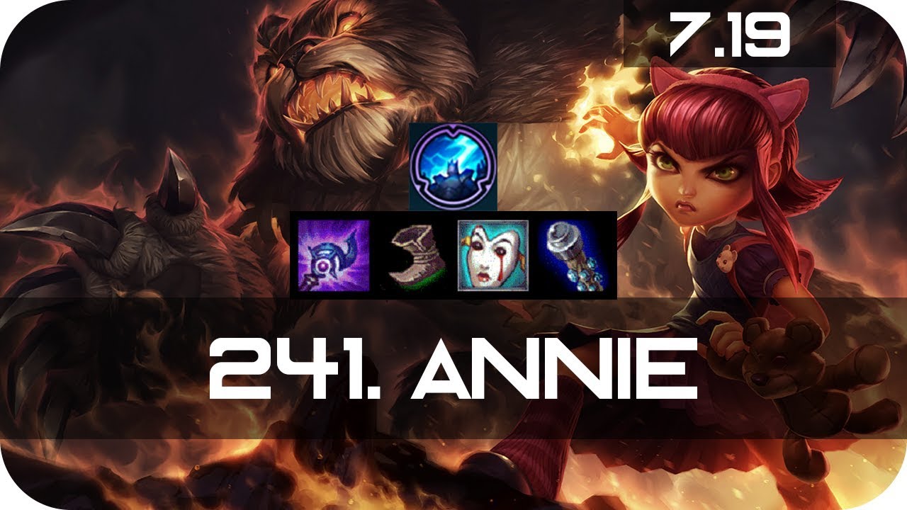 Annie Mid vs Gragas Season 7 s7 Patch 7.19 2017 Gameplay Guide Build Normals