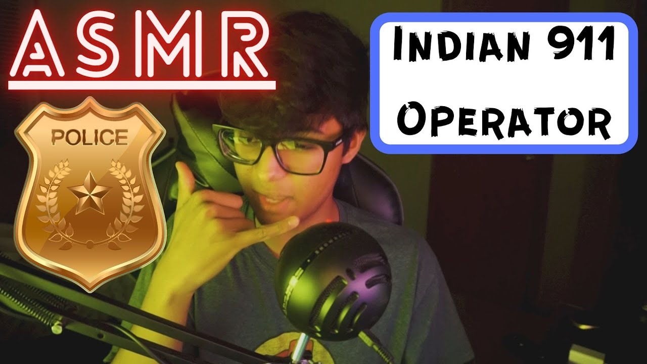 ASMR Indian 911 Operator +GIVEAWAY