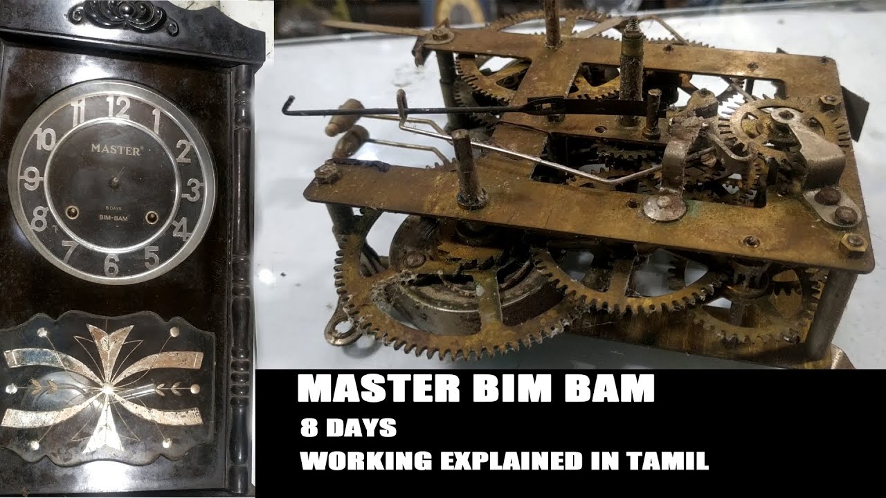 MASTER 8 DAYS BIM BAM | WORKING EXPLAINED | HOW TO FIX  | ANTIQUE CLOCK | RAVI TIMES