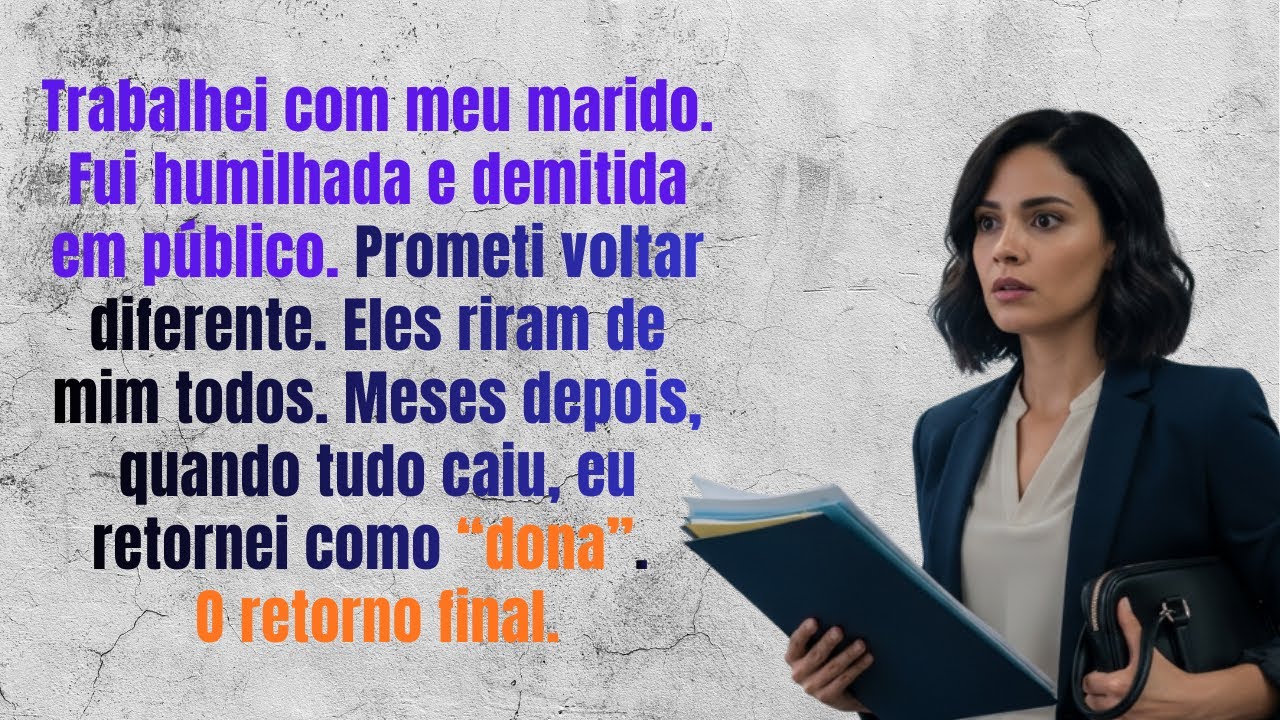 Meu marido, o chefe, me demitiu na frente de todos  Mas não sabia o que eu tinha feito pela empre