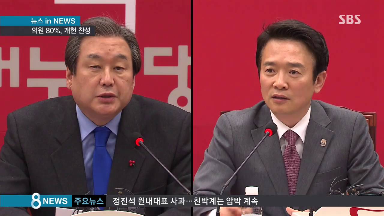 의원 80% '개헌론' 찬성&hellip;대선 구도가 '변수' /SBS