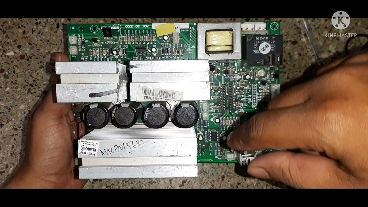 Microtek Sine Wave Inverter Repair (Mains changeover and mosfet problem).