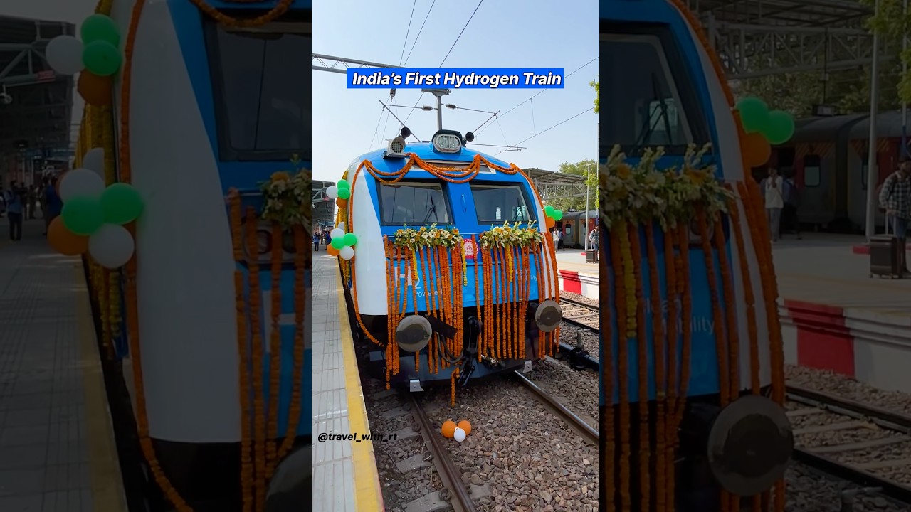 India's First Hydrogen Train / Hydrogen Train India / Jind to Sonipat Hydrogen Train journey vlog