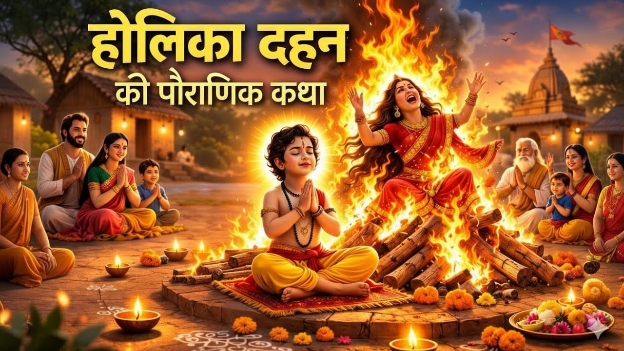 होलिका दहन की पौराणिक कथा | Holika Dahan Vrat Katha | Holika Dahan 2026 | Sathi Sanjog