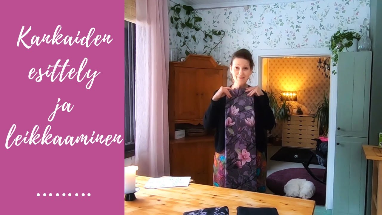 Kankaiden esittely ja leikkaaminen - Solmutunika merinovillasta  // Vlogi