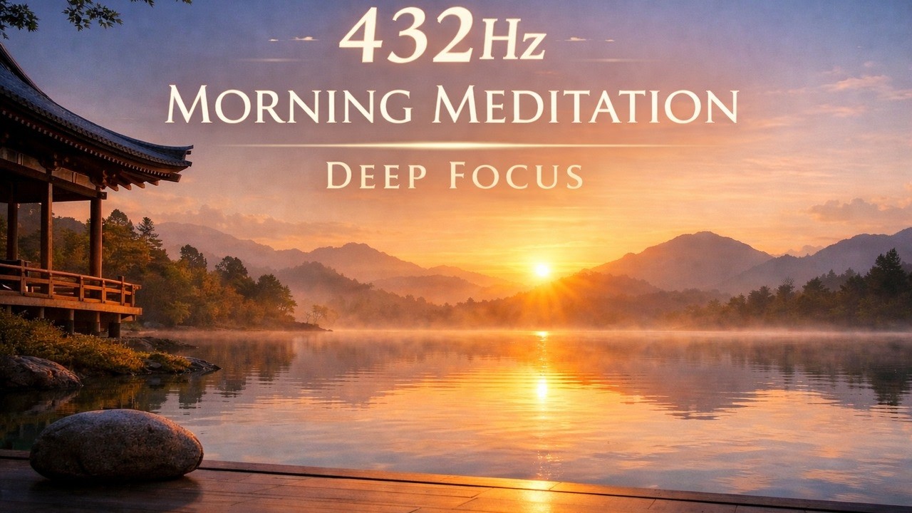 【432Hz】朝の瞑想BGM｜心を整える深い呼吸 / 432Hz Morning Meditation Music | Deep Focus Ambient Piano