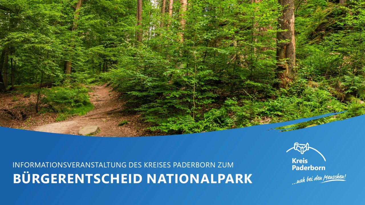 Infoveranstaltung zum Bürgerentscheid Nationalpark Egge | Kreis Paderborn