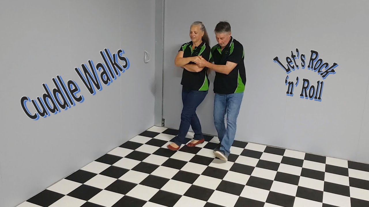 Cuddle Walks with a hip bump Learn another fun little move. Rock & Roll Basic lesson.