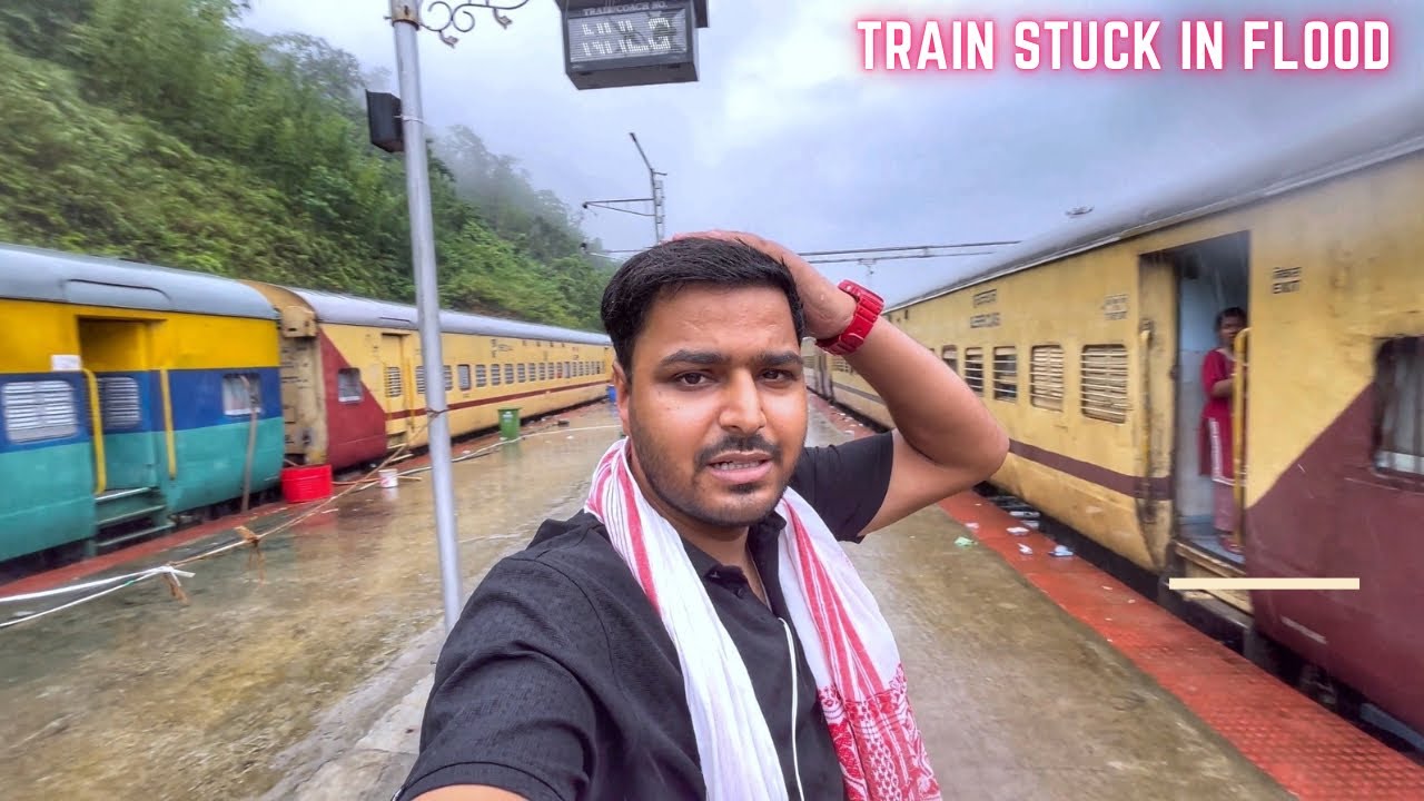 Kanchanjunga Express train Journey In Extreme Flood of Assam 😟