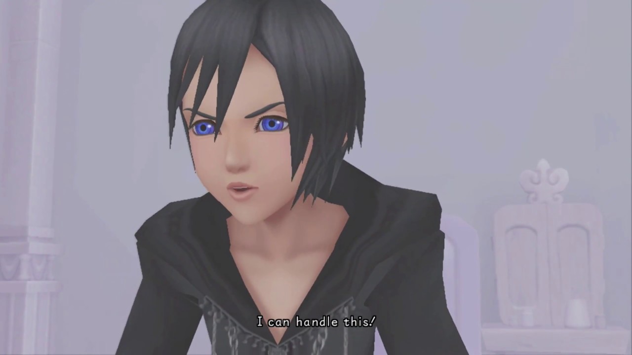 Kingdom Hearts 358/2 Days Theater Mode Scene #104- Xion and Namine