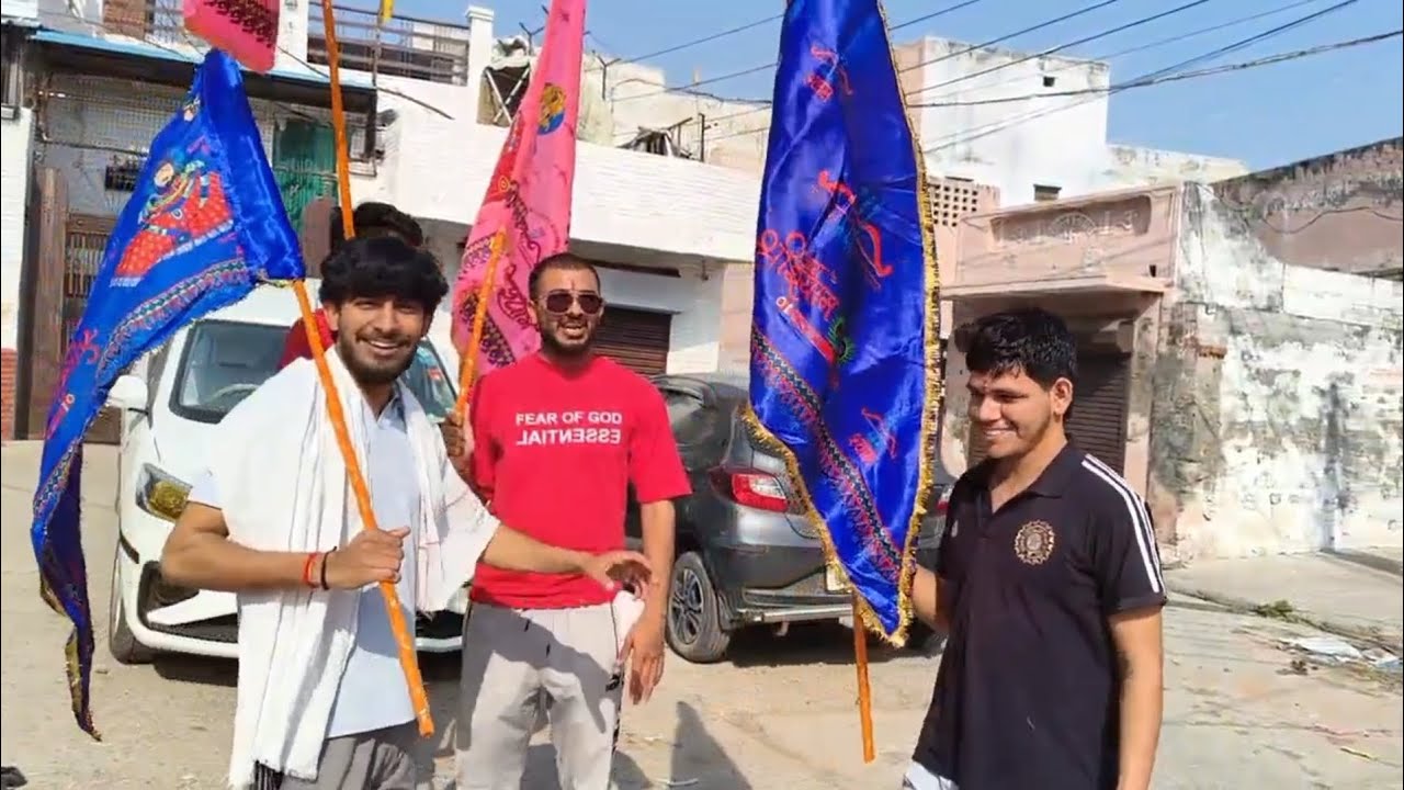 Aajj gye roadh khatu shyam baba ji k Dham p pad yatra p ❤️