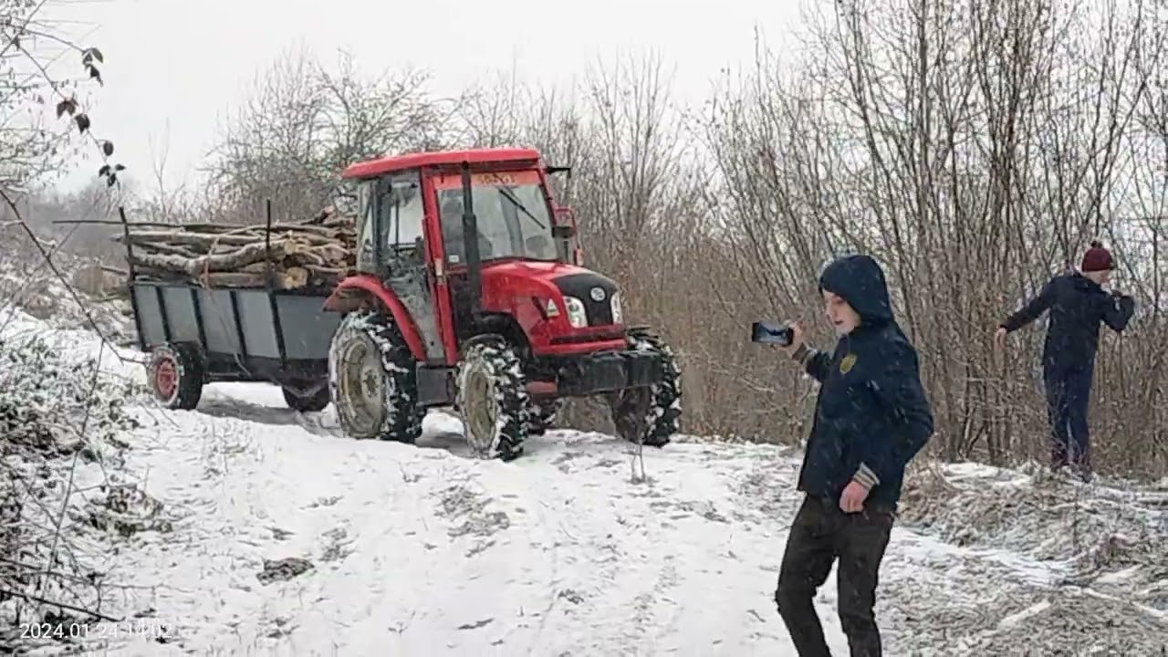 Донг Фенг ЗИМА Везем дрова