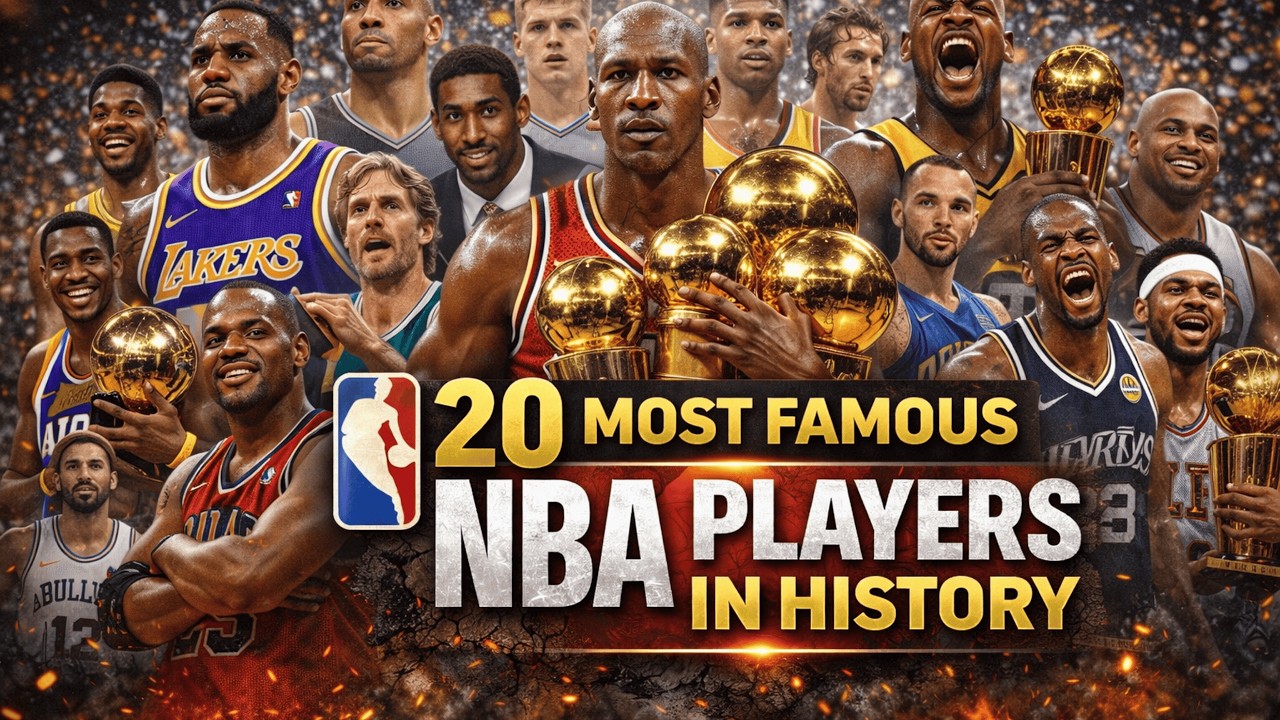 20 Most Famous NBA Players in History | Greatest NBA Legends | NBA Players Facts