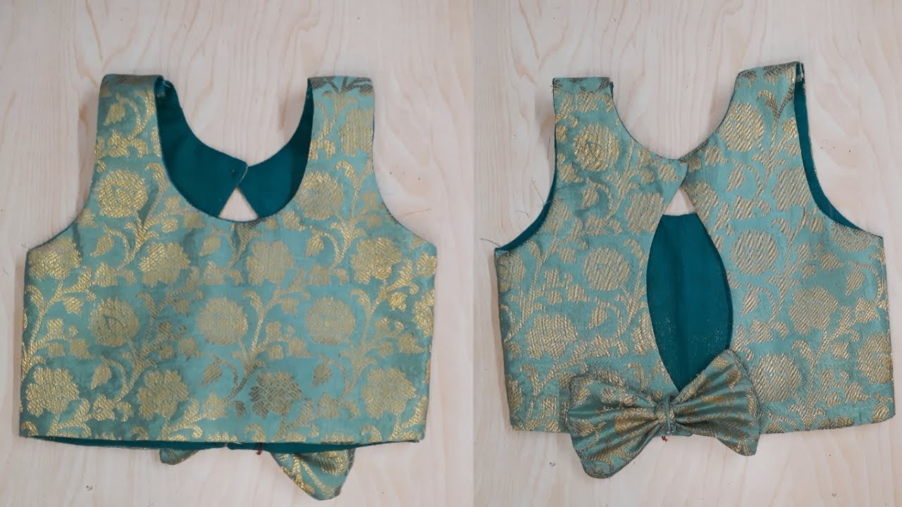 Baby lehenga choli cutting and stitching | 2-3 year baby blouse cutting and stitching | Baby blouse
