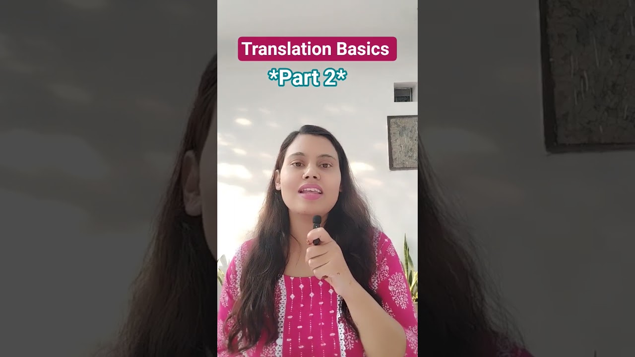 Translation BASICS | RRB Translator Skill Test/ SSC JHT Paper 2 📚