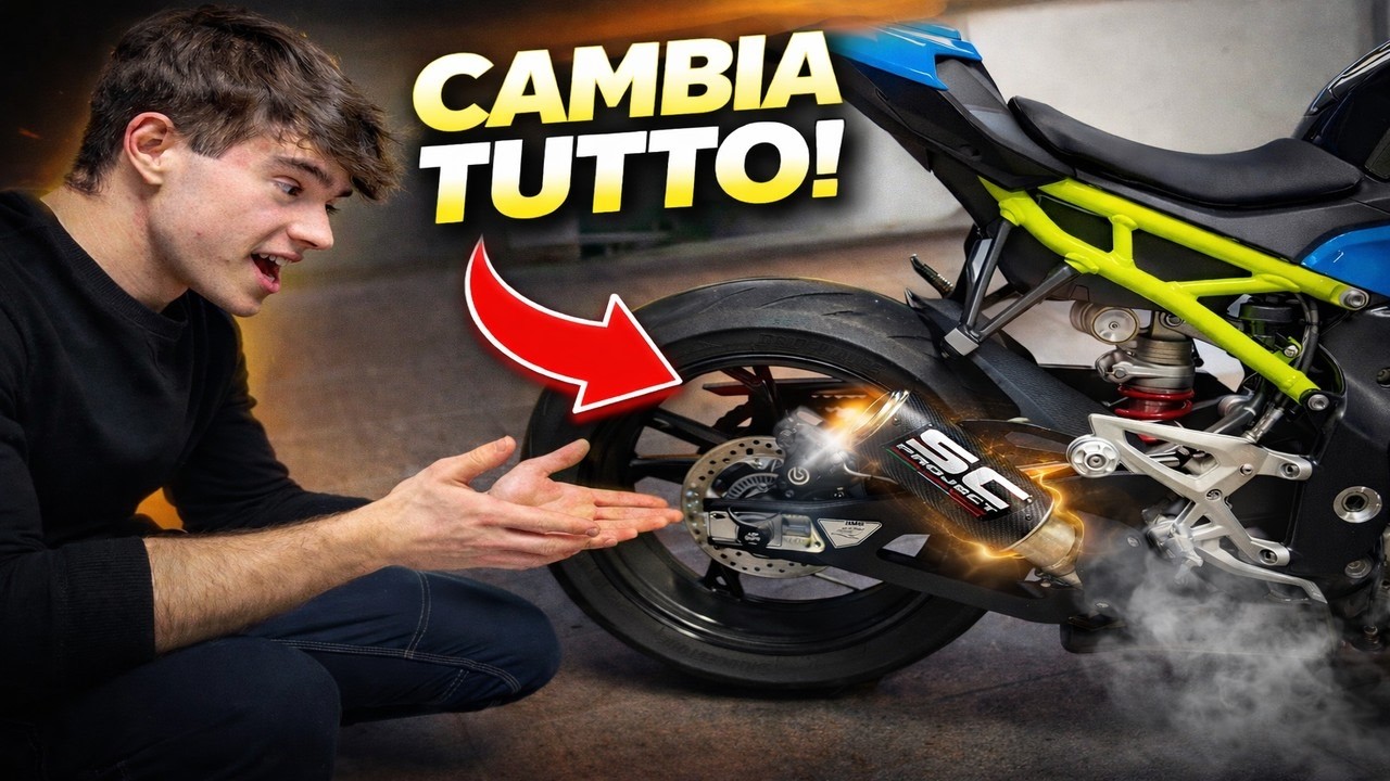 Nuovo scarico ad un BMW S1000R... PAUROSO🤯