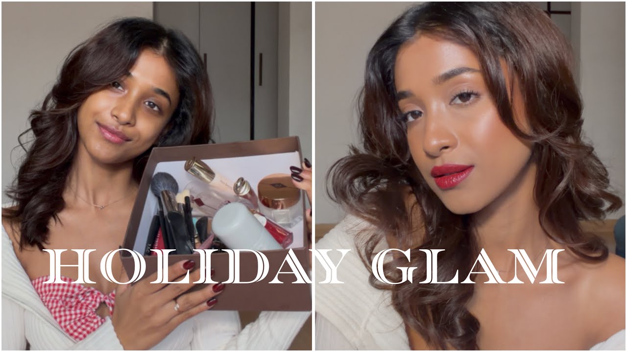 holiday glam ✨ #vlogmas #holidayglam 