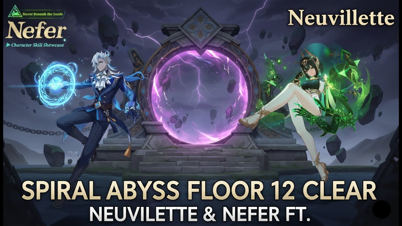 Neuvilette C0 vs Nefer C0 . (Spiral Abyss Floor 12) | Genshin Impact